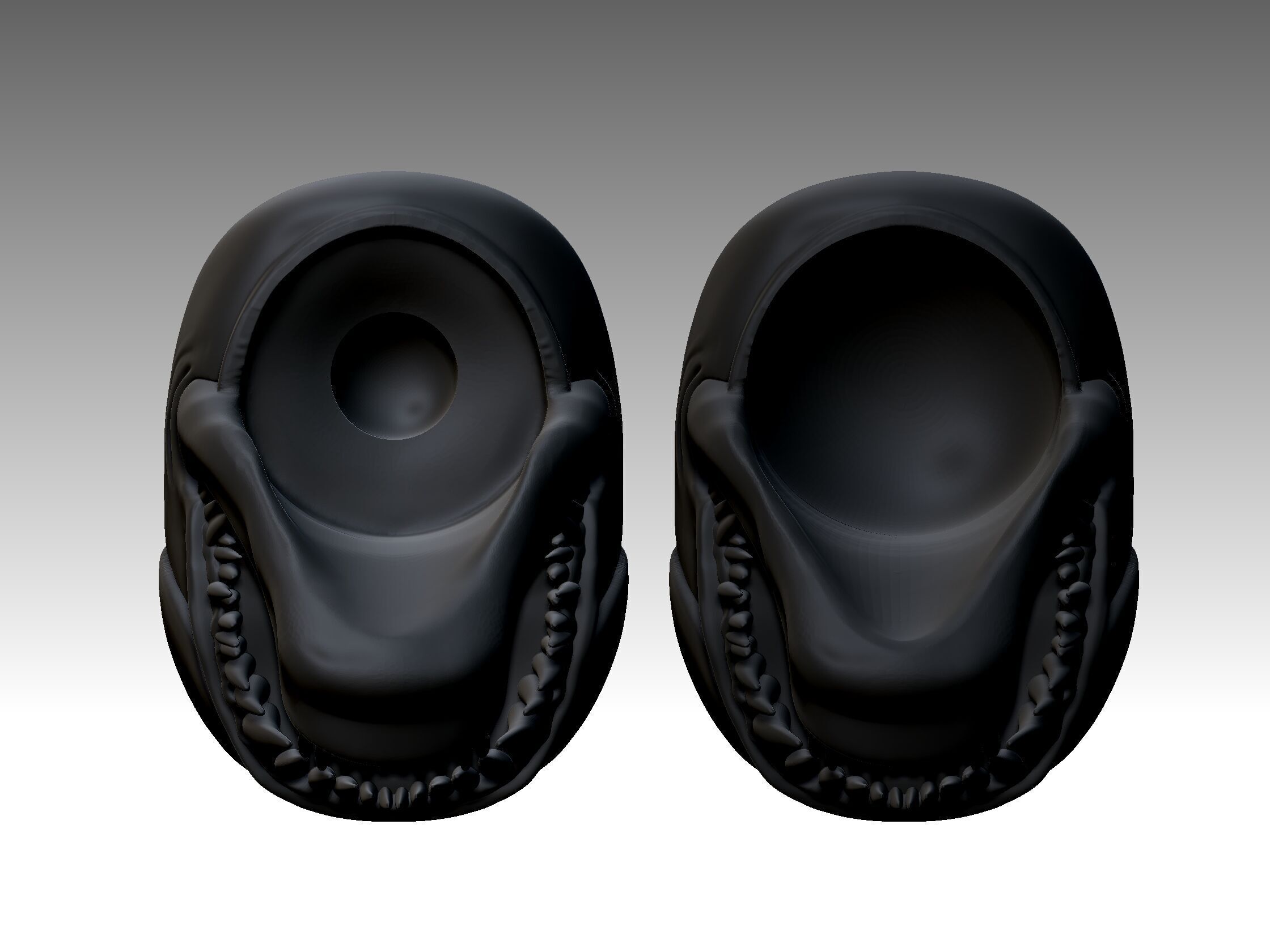 Venom Head for 1-12 body 3D print model_6