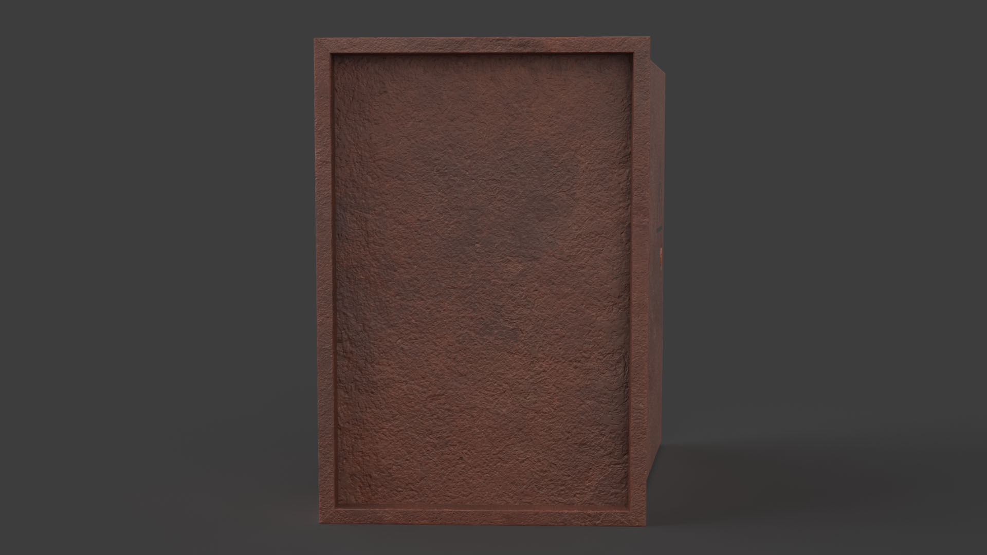 Rusted Power Box Low-poly 3D model_5