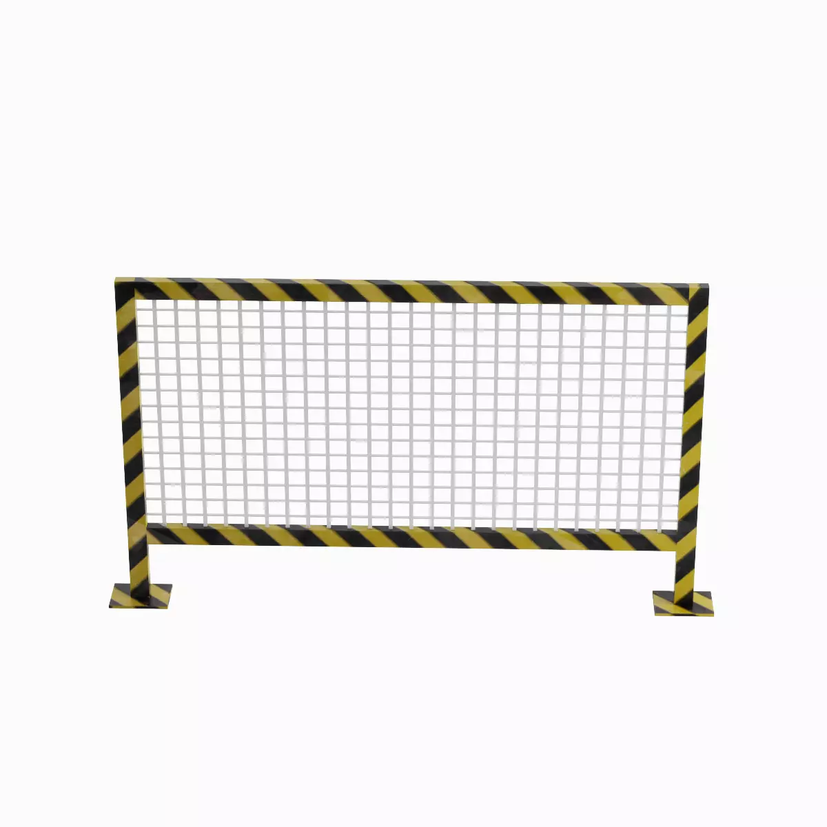 Road Barricade A 01 Low-poly 3D model_0