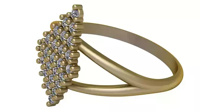 ELEGANT GOLDEN RING 3D PRINTABLE MODEL