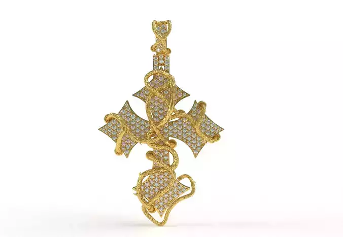 Cross Diamond Pendant