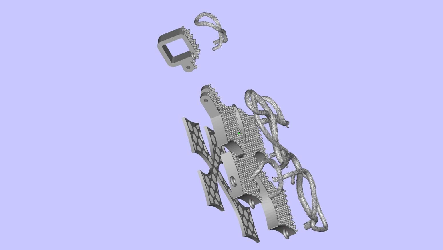 Cross Diamond Pendant 3D print model_46