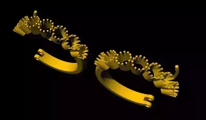 hoops earrings 3dm file