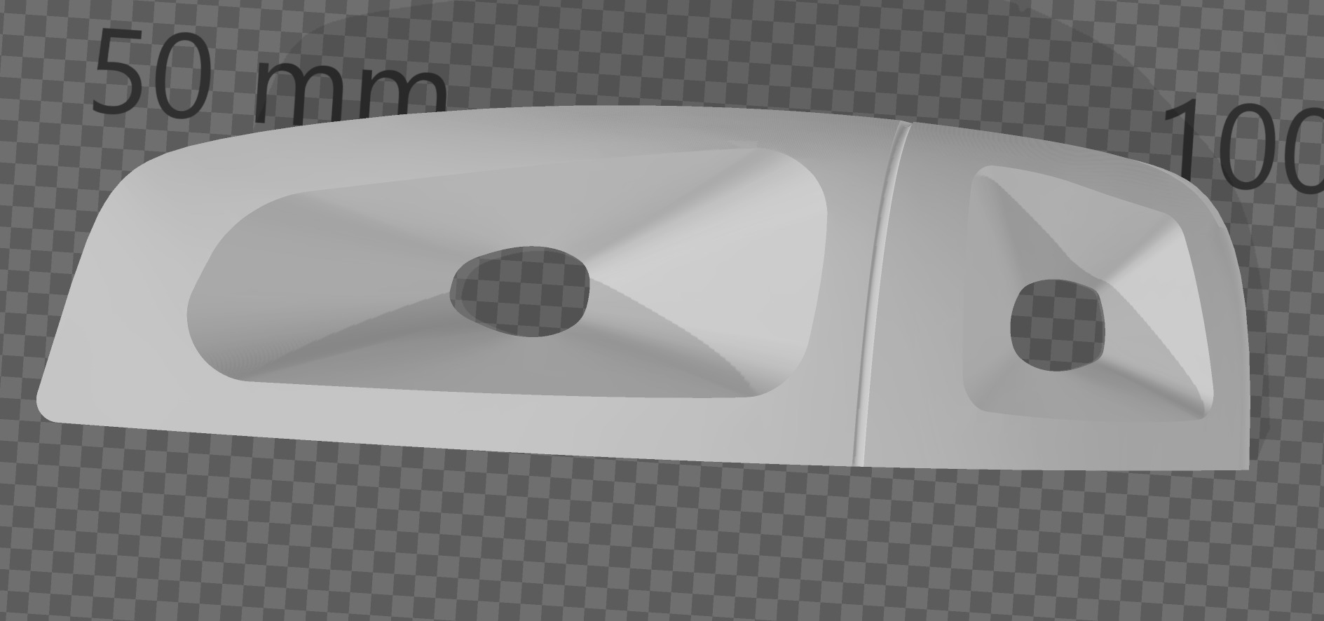 Rc 10 subaru 99 wrc light buckets front rear any scale 3d print 3D print model_2