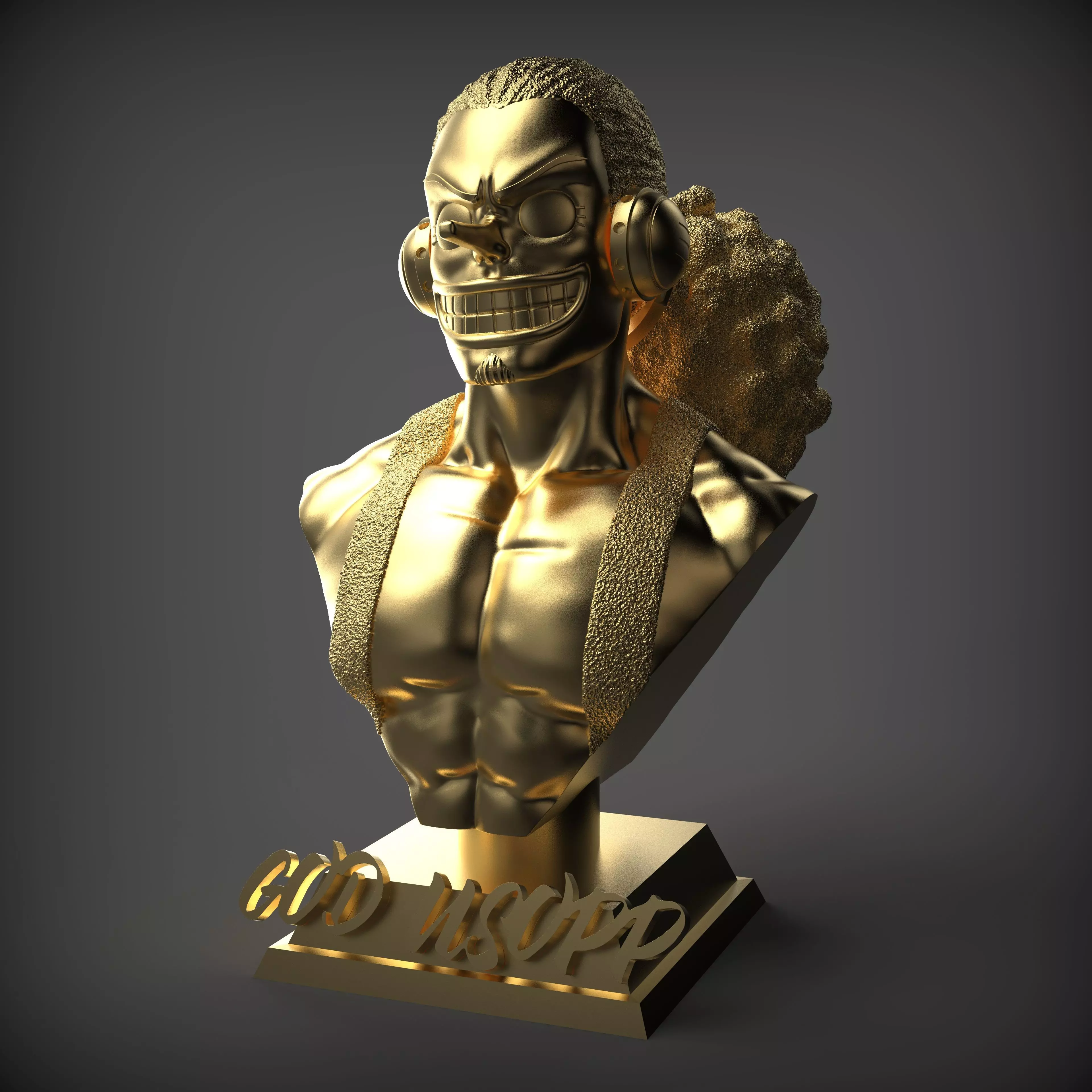 God Usopp bust free model Free 3D print model