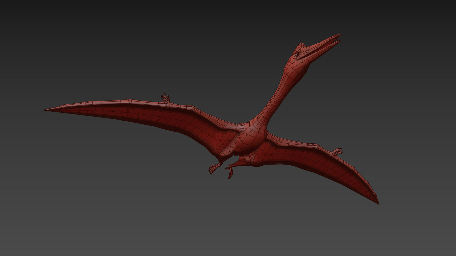 Quetzalcoatlus HD - 3d animated model Low-poly 3D model_14