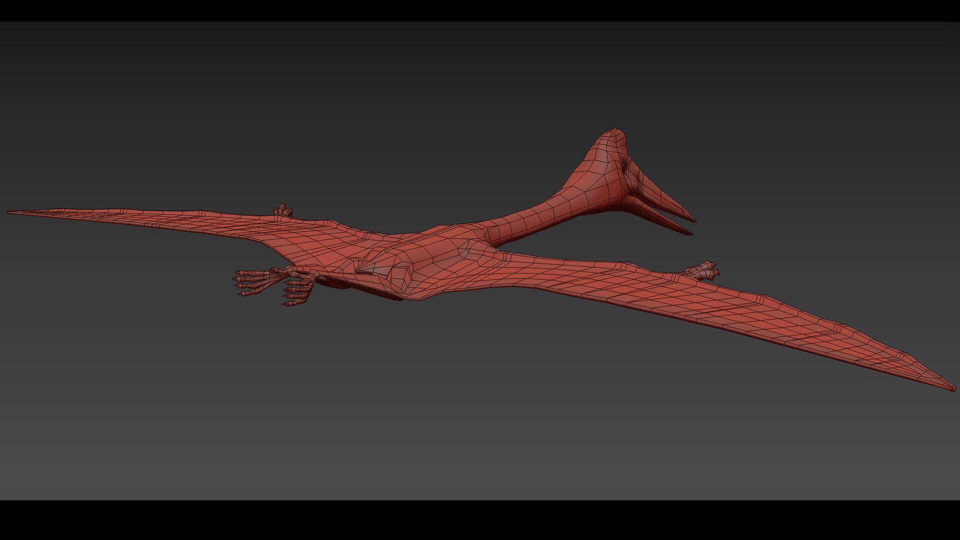 Quetzalcoatlus HD - 3d animated model Low-poly 3D model_17