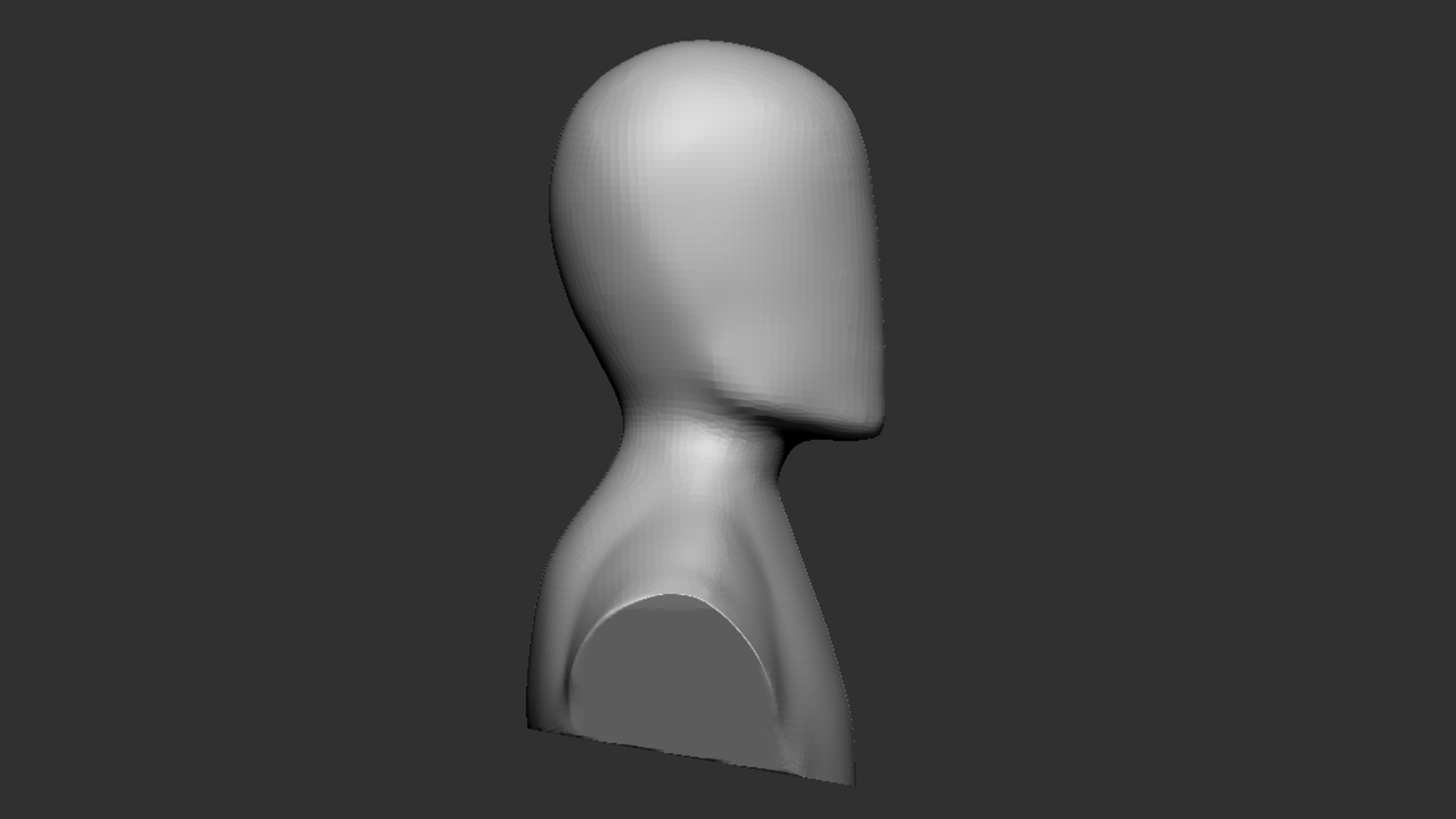 3D Mannequin head 3D model_1