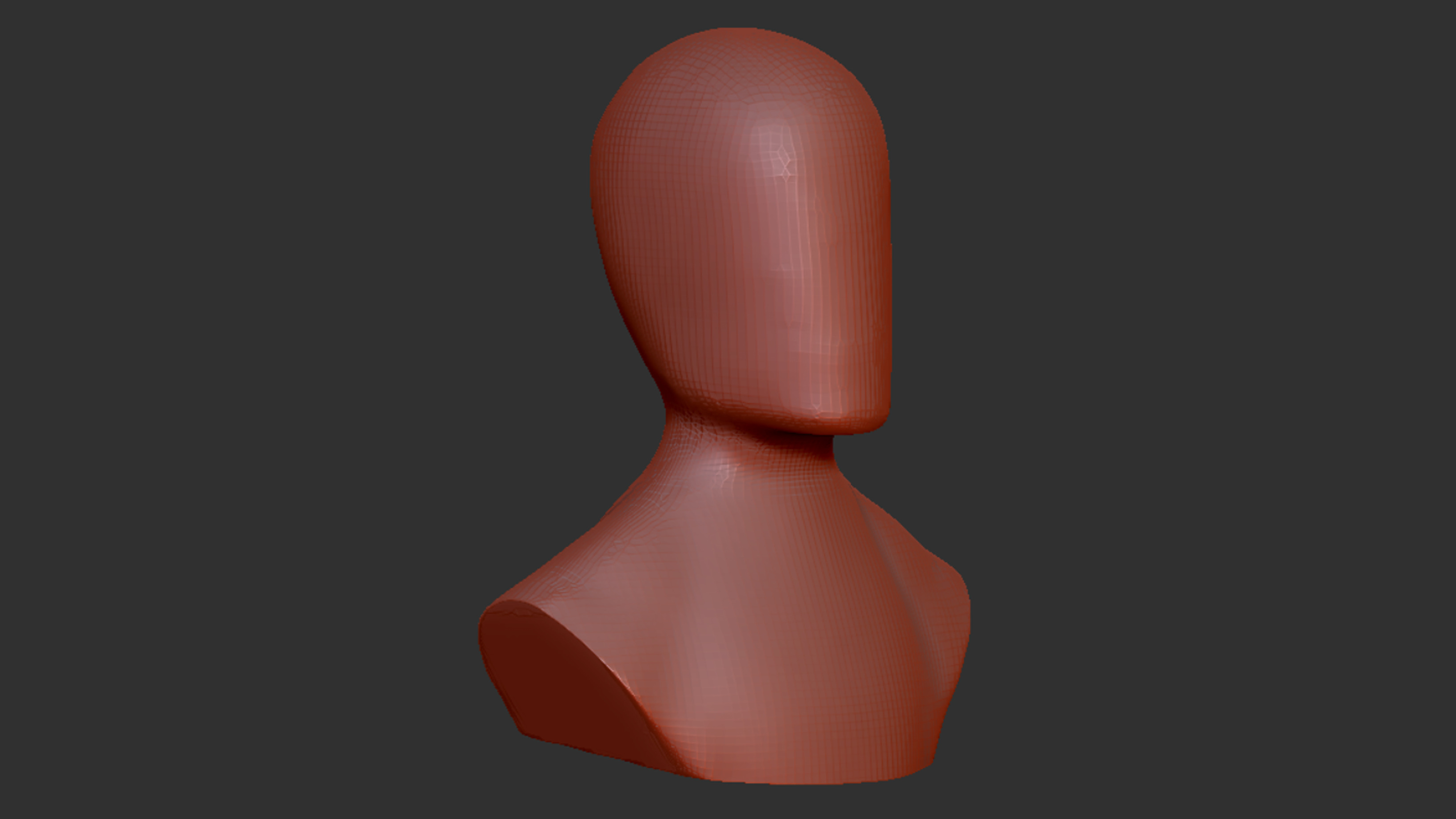 3D Mannequin head 3D model_2