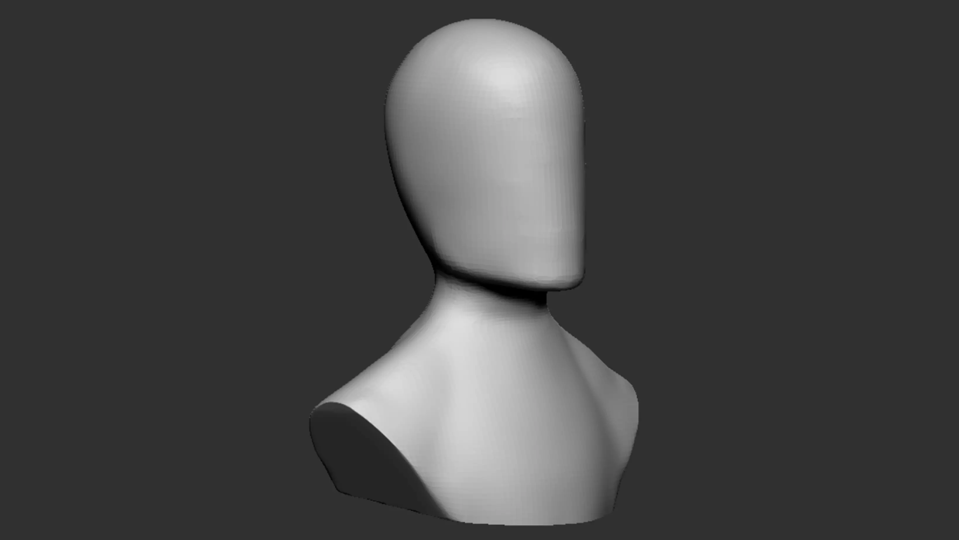 3D Mannequin head 3D model_0