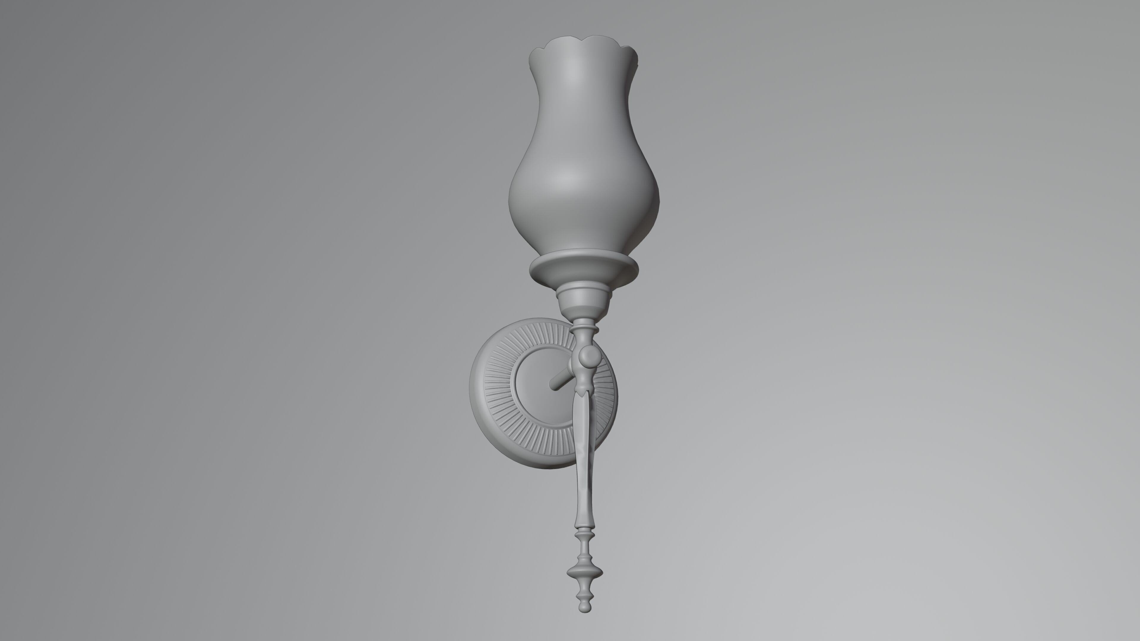Tulip Lamp 3D Model 3D model_11