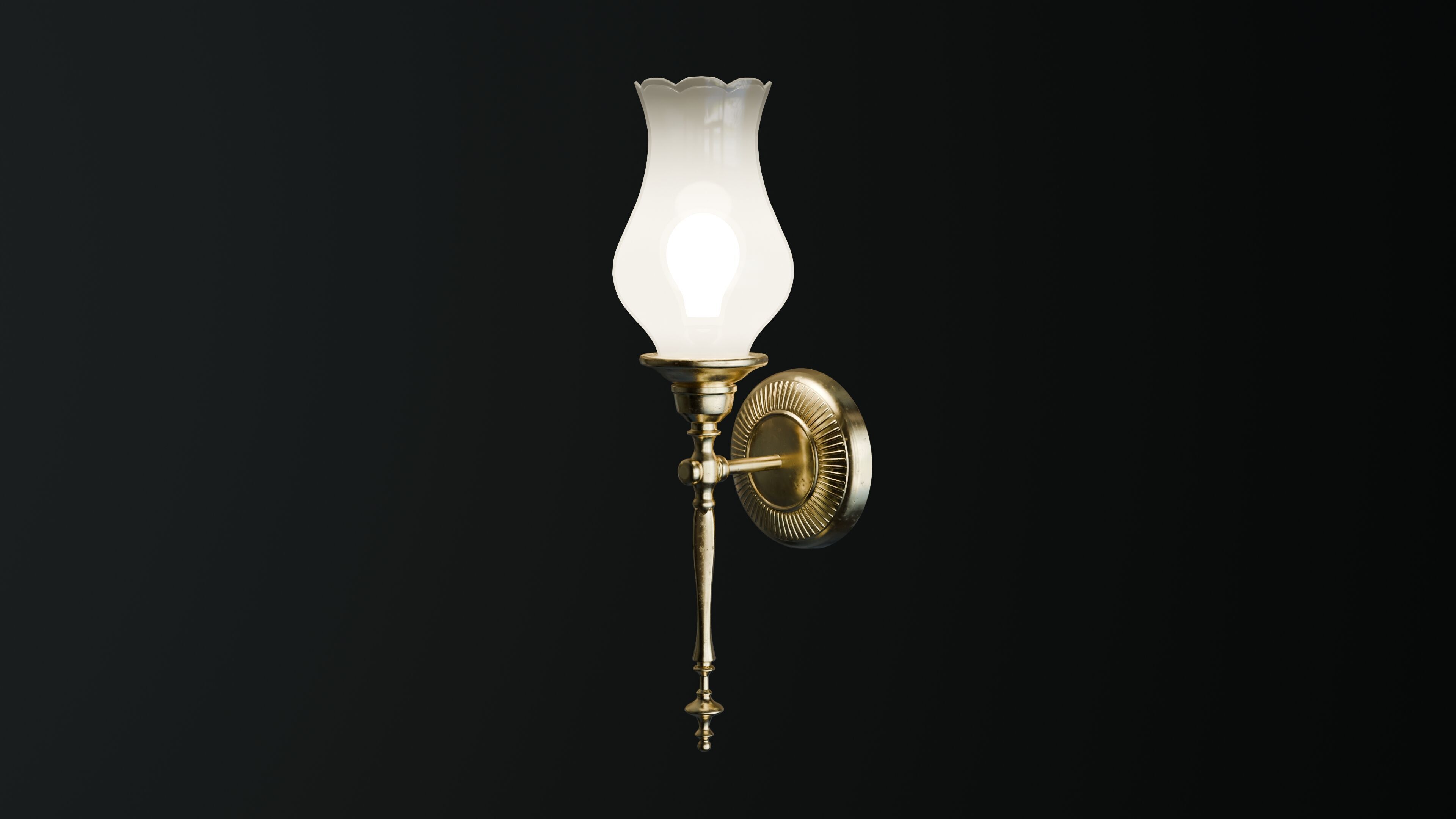 Tulip Lamp 3D Model 3D model_14