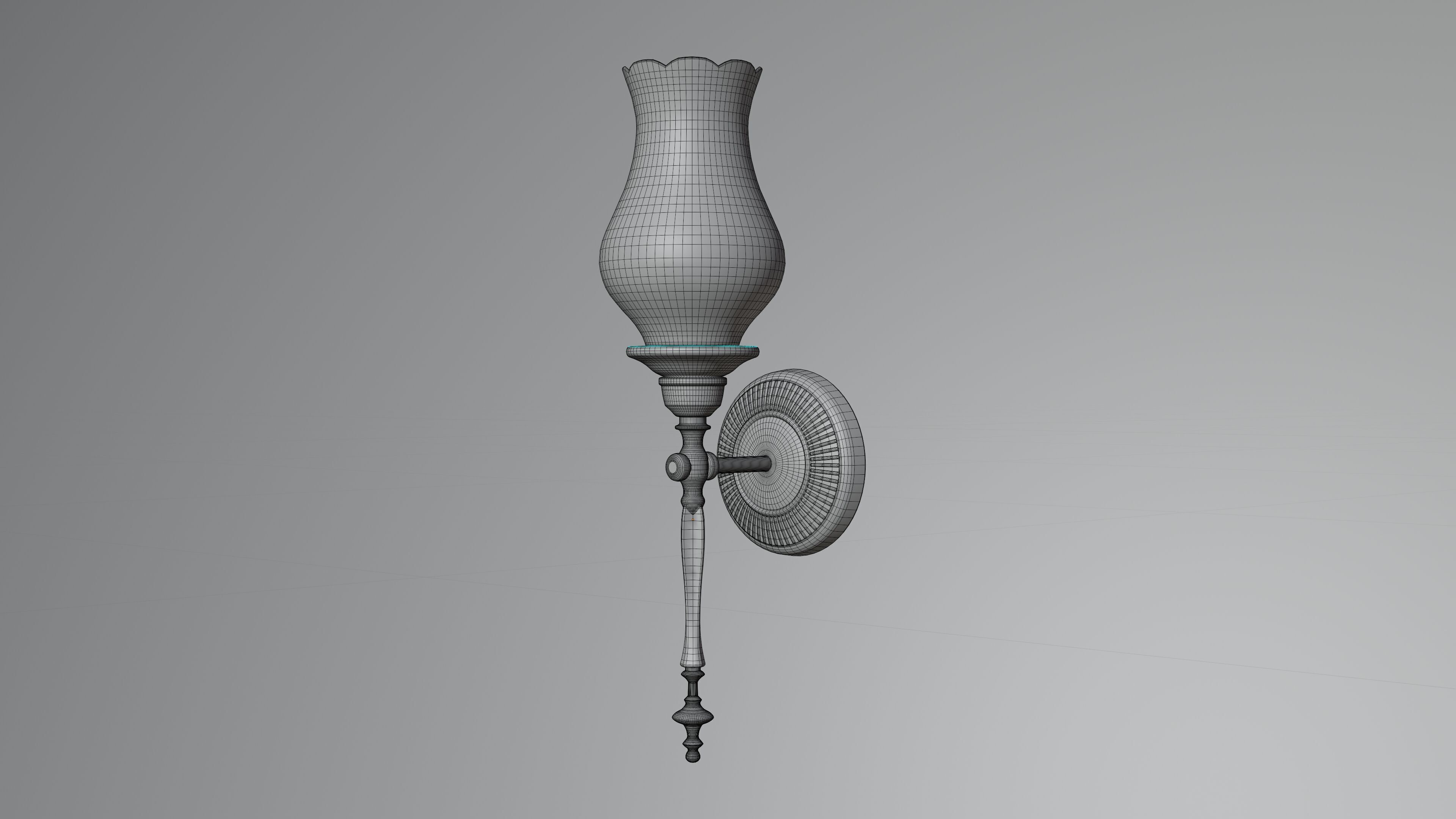 Tulip Lamp 3D Model 3D model_15