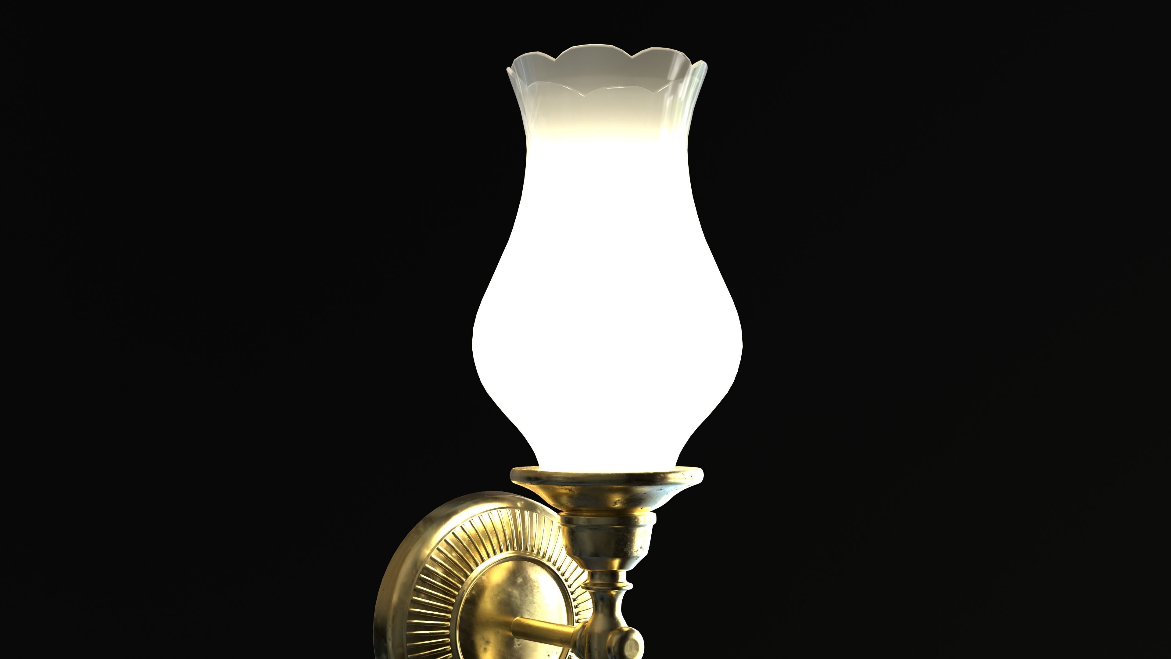 Tulip Lamp 3D Model 3D model_5