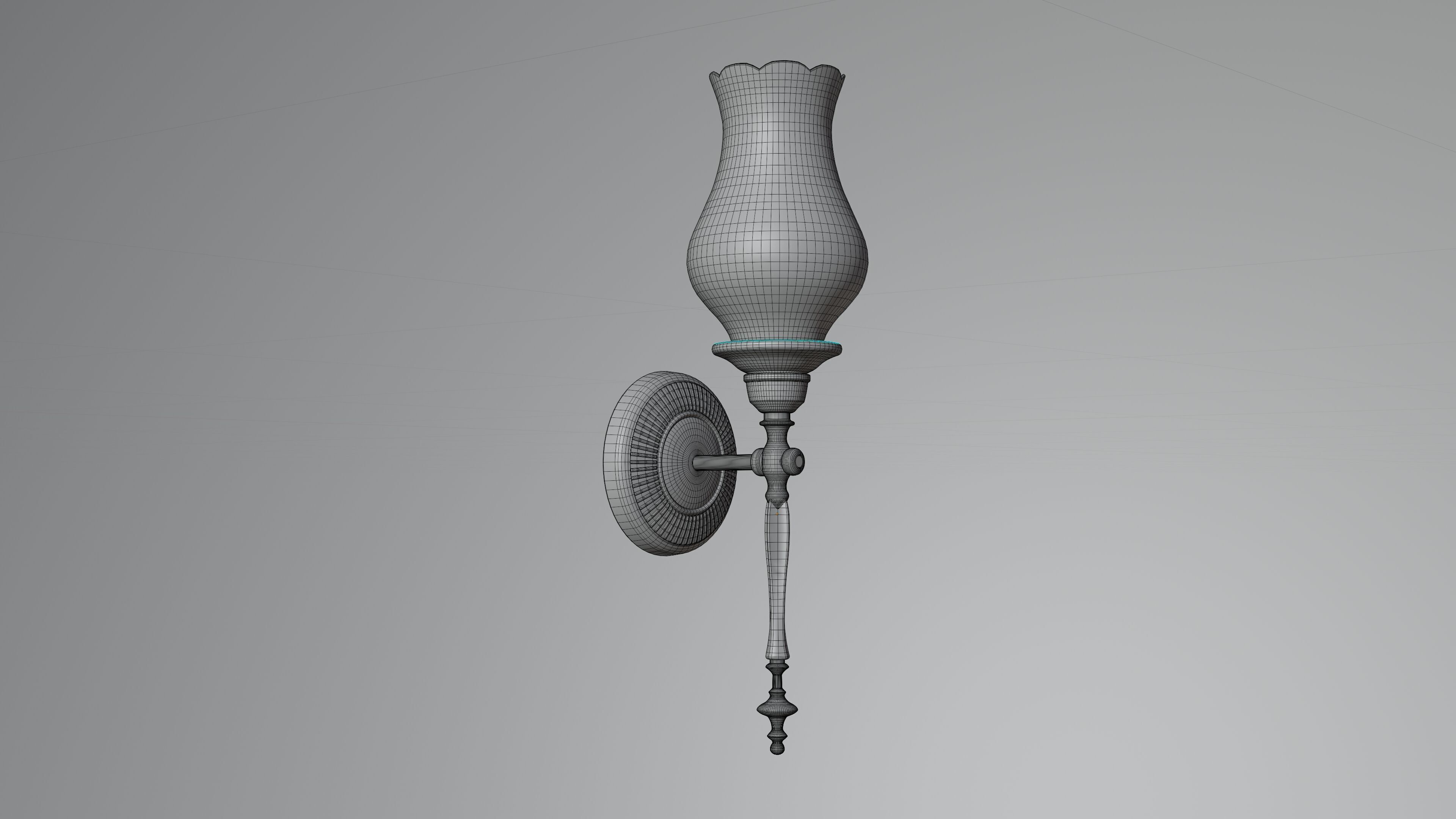 Tulip Lamp 3D Model 3D model_13