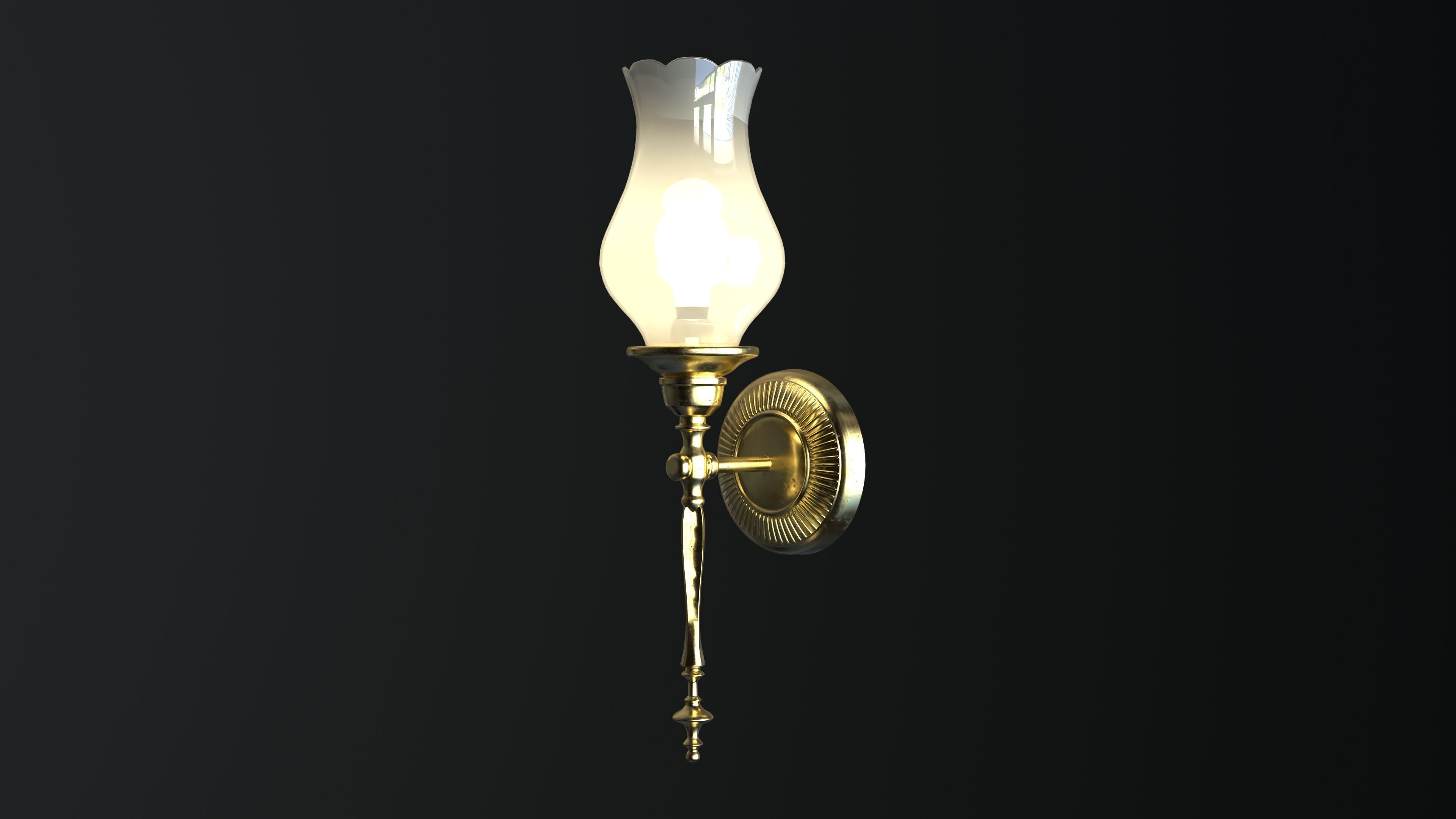 Tulip Lamp 3D Model 3D model_1