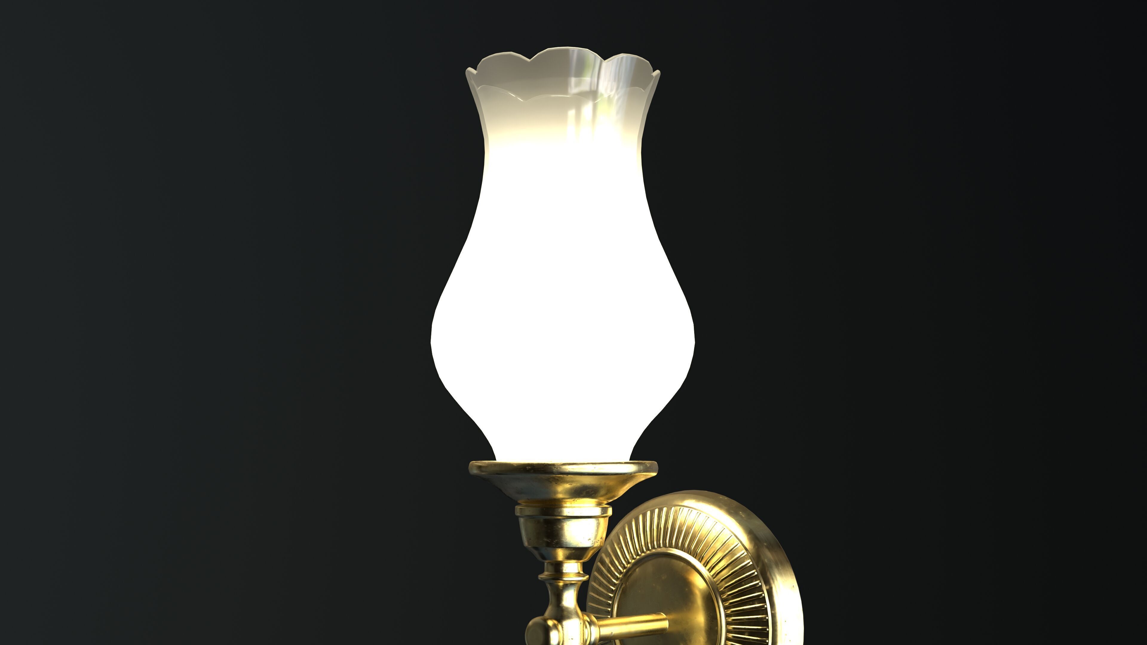 Tulip Lamp 3D Model 3D model_10