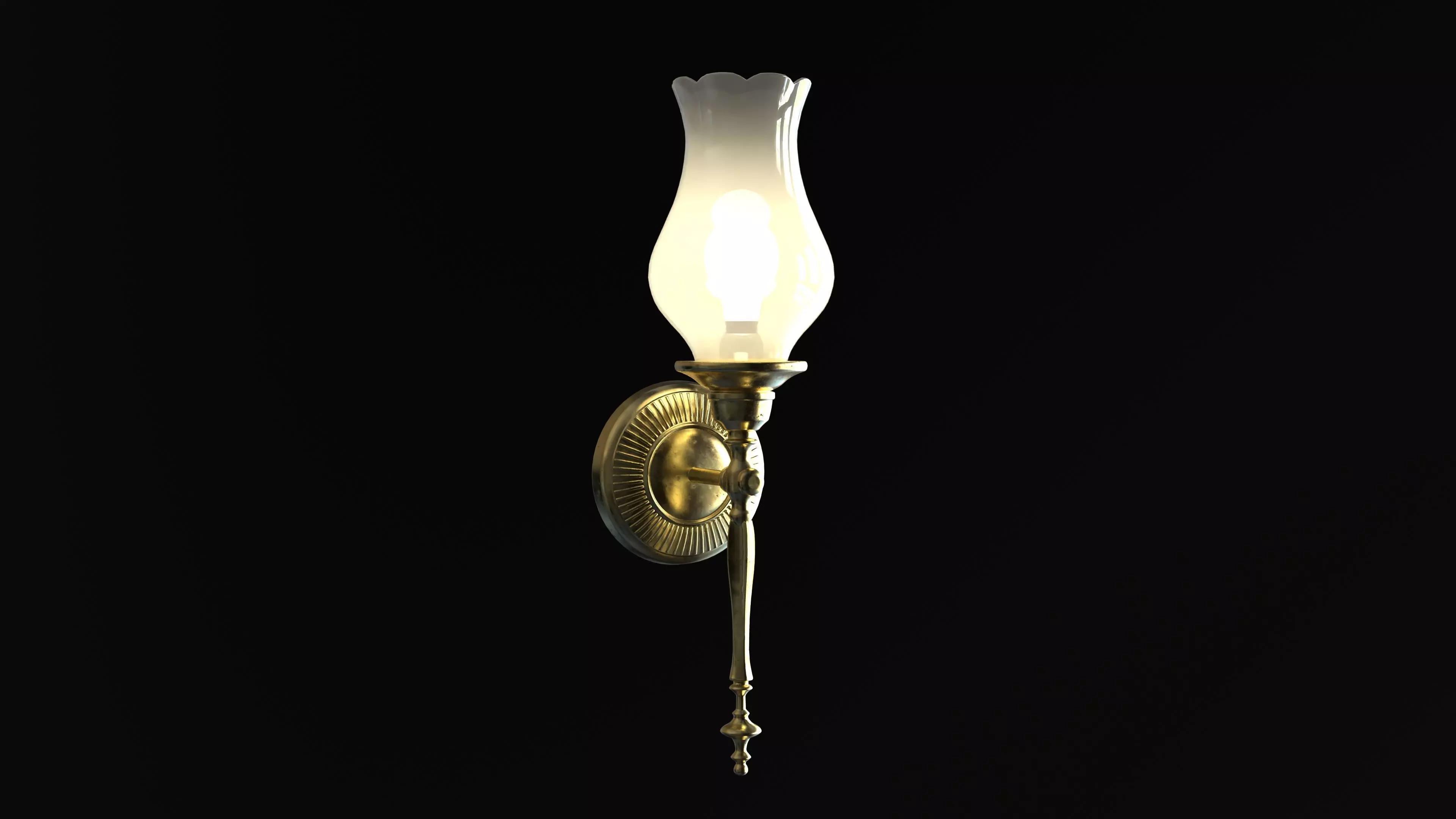 Tulip Lamp 3D Model 3D model_0