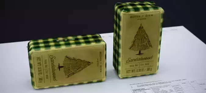 SANDALWOOD CHRISTMAS SOAP 2024