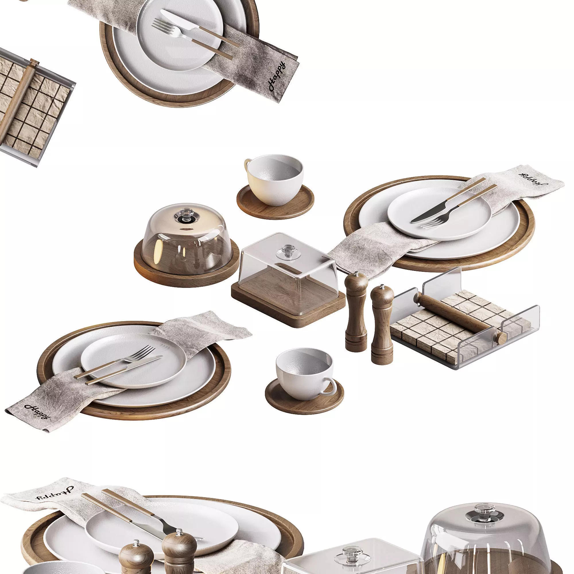Dish SET 004 3D model