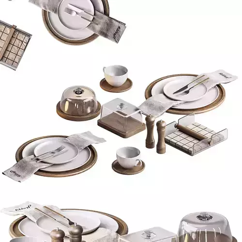 Dish SET 004 3D model