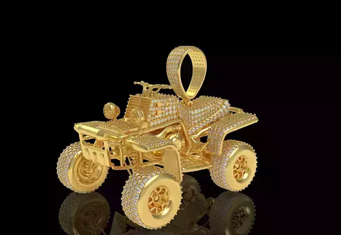 Iced Out Hip Hop Car Diamond Pendant