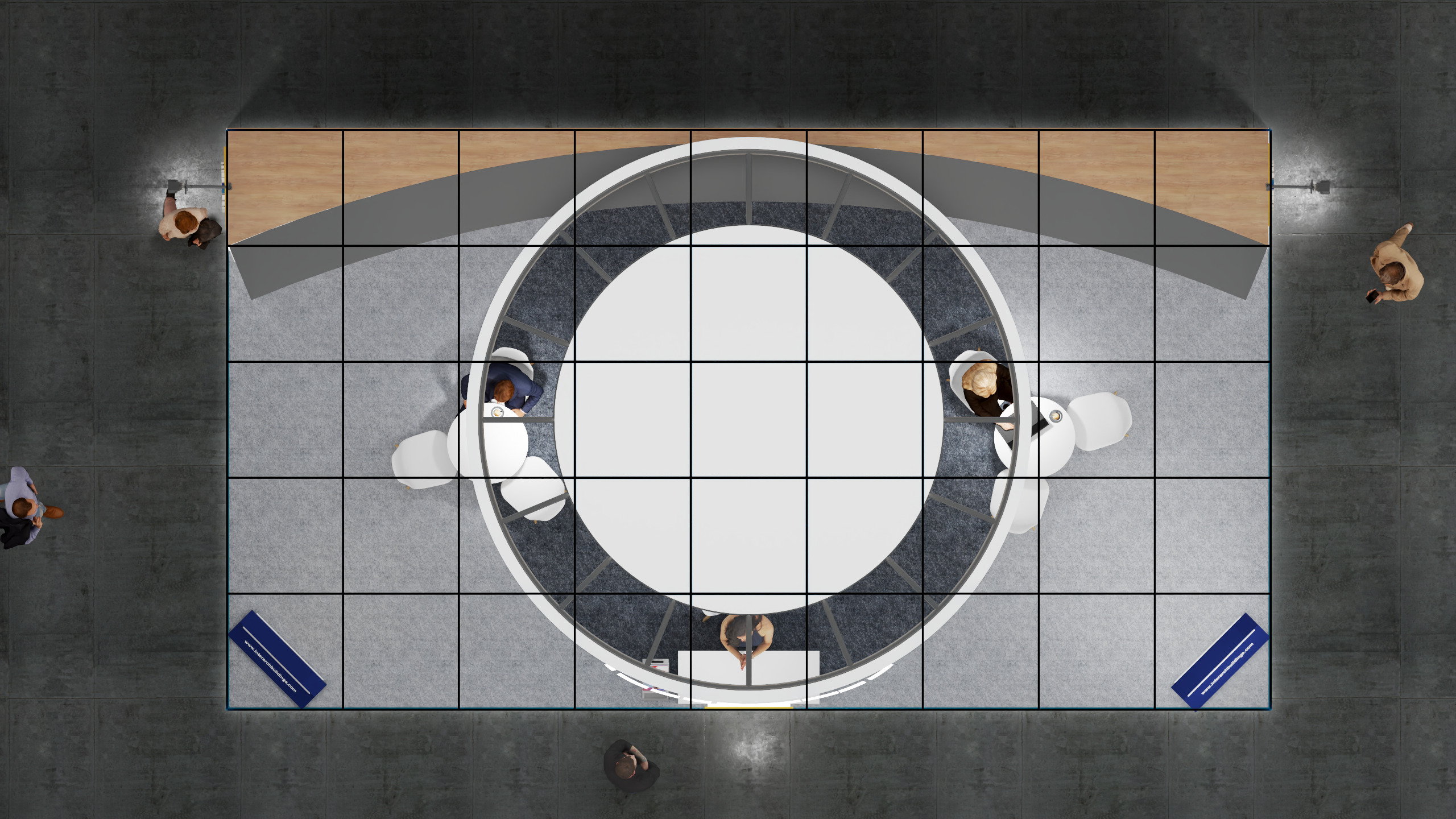 Exhibition Stand 9x5 3Sides D4V1 3D model 3D model