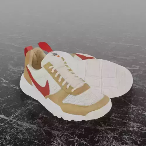 TOM SACHS X NIKE CRAFT YARD 2 3D SHOES Low-poly 3D model