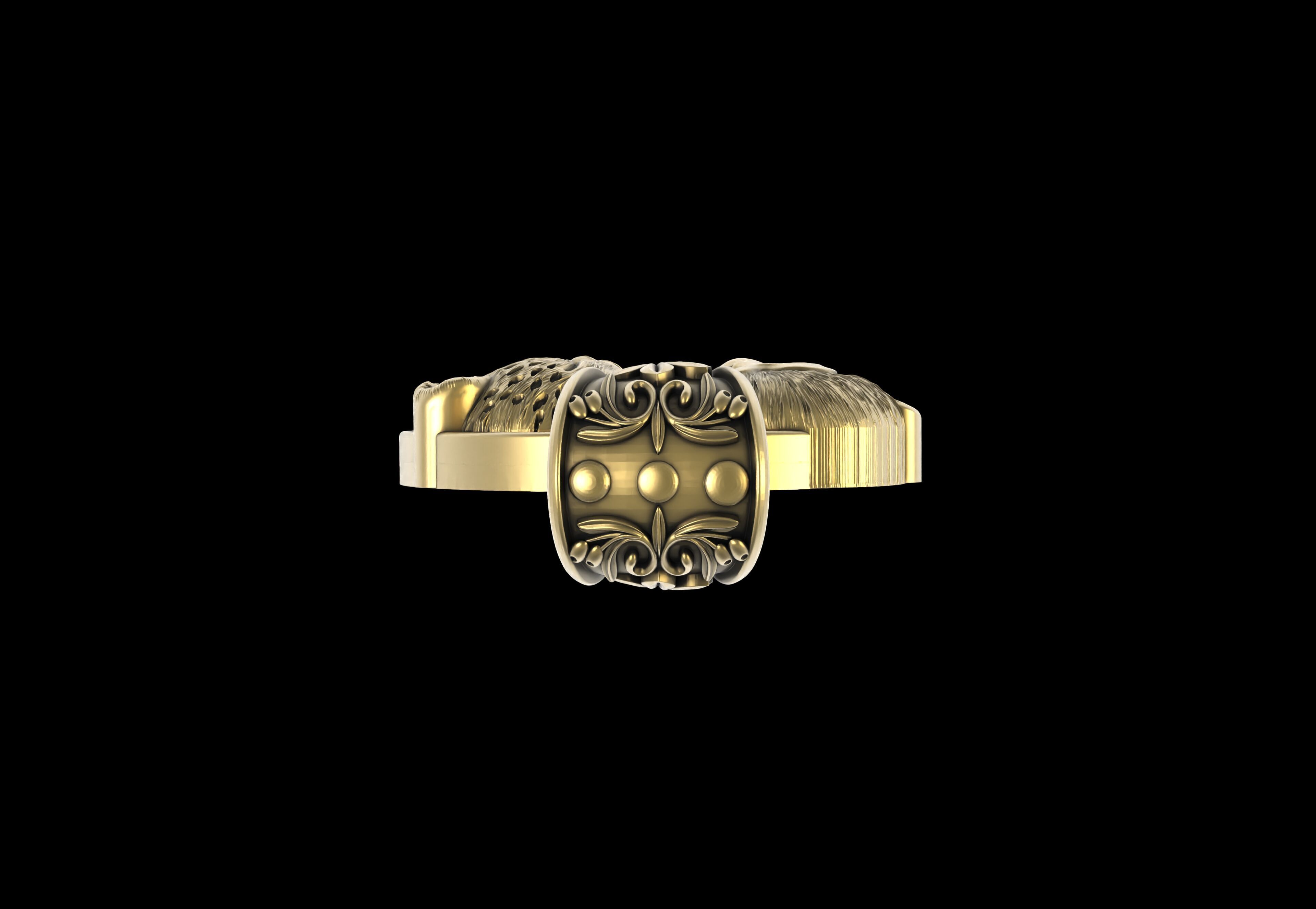 Baby Monkey and Leapord Pendant 3D print model_5