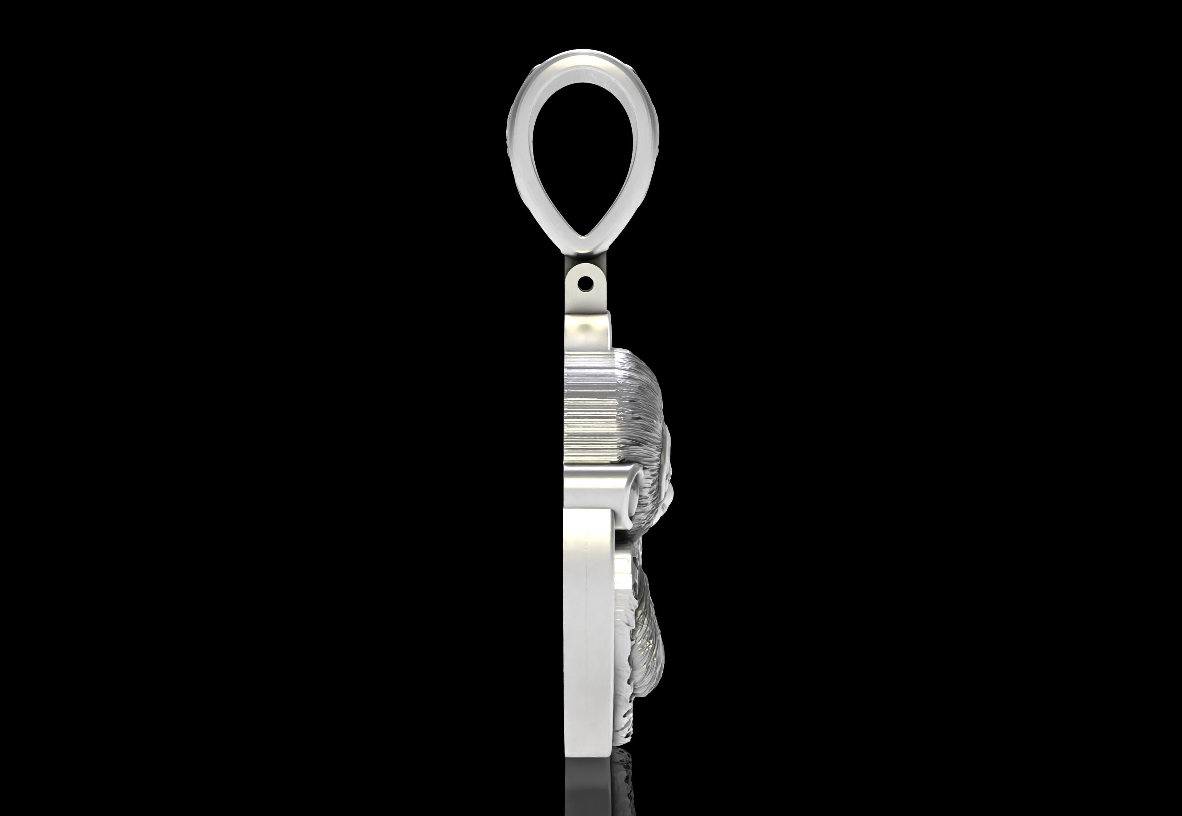 Baby Monkey and Leapord Pendant 3D print model_11