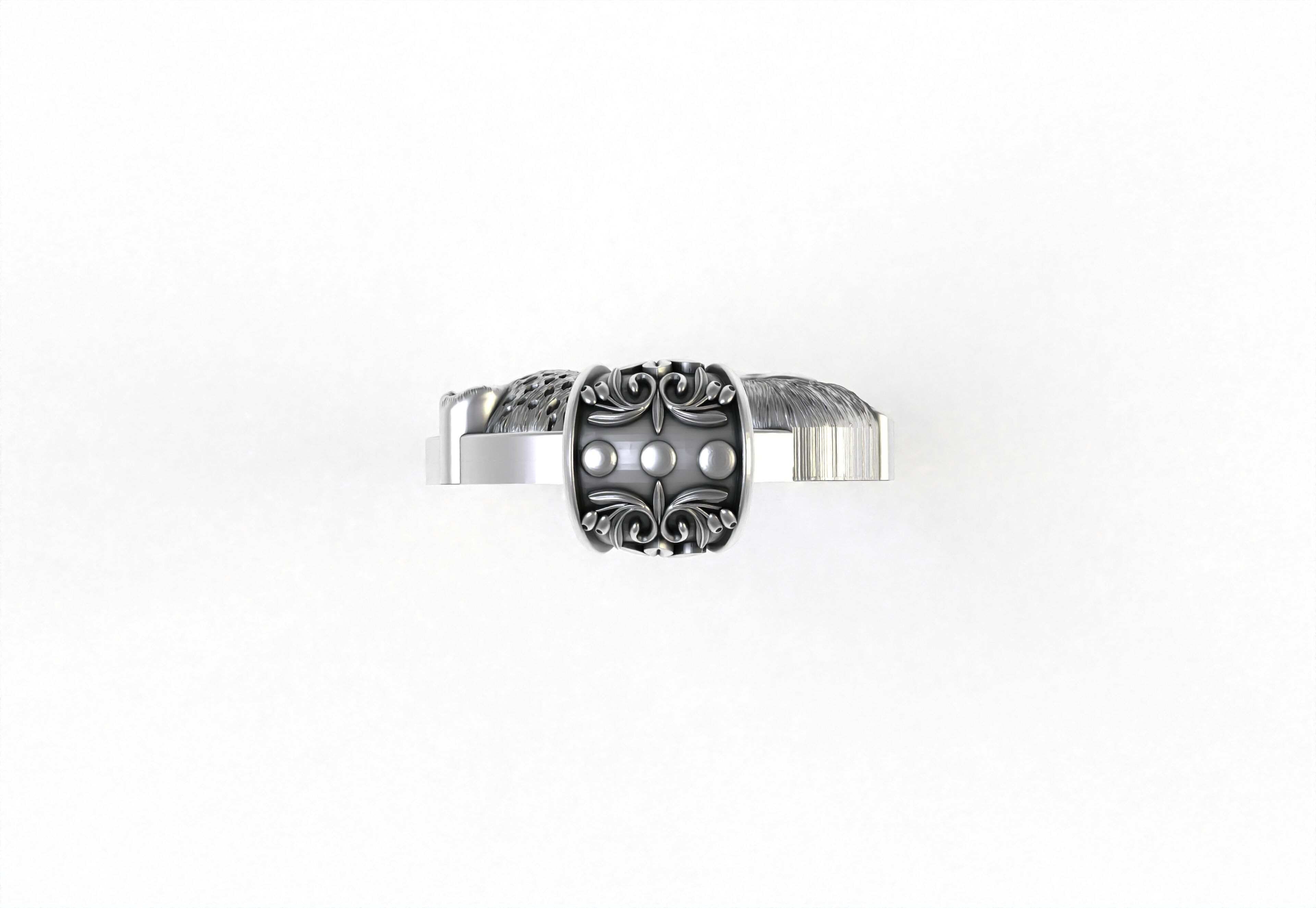 Baby Monkey and Leapord Pendant 3D print model_15