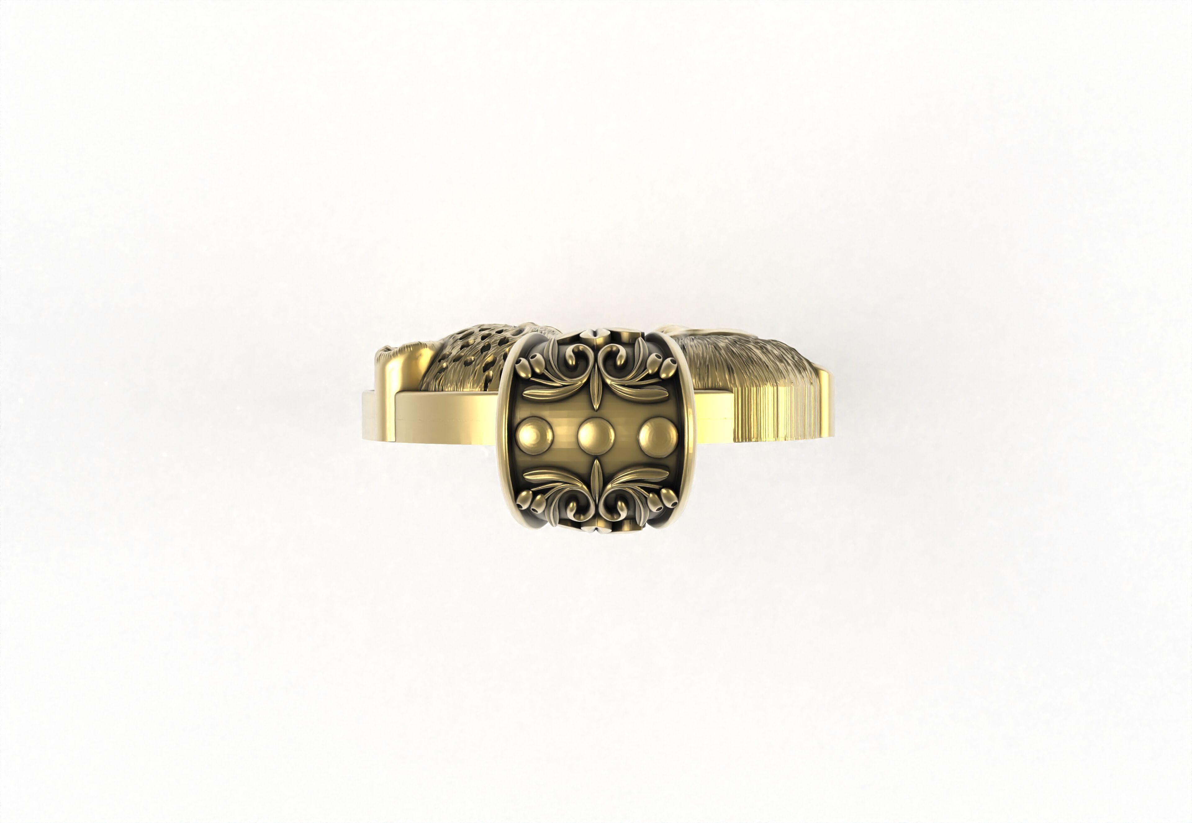 Baby Monkey and Leapord Pendant 3D print model_4