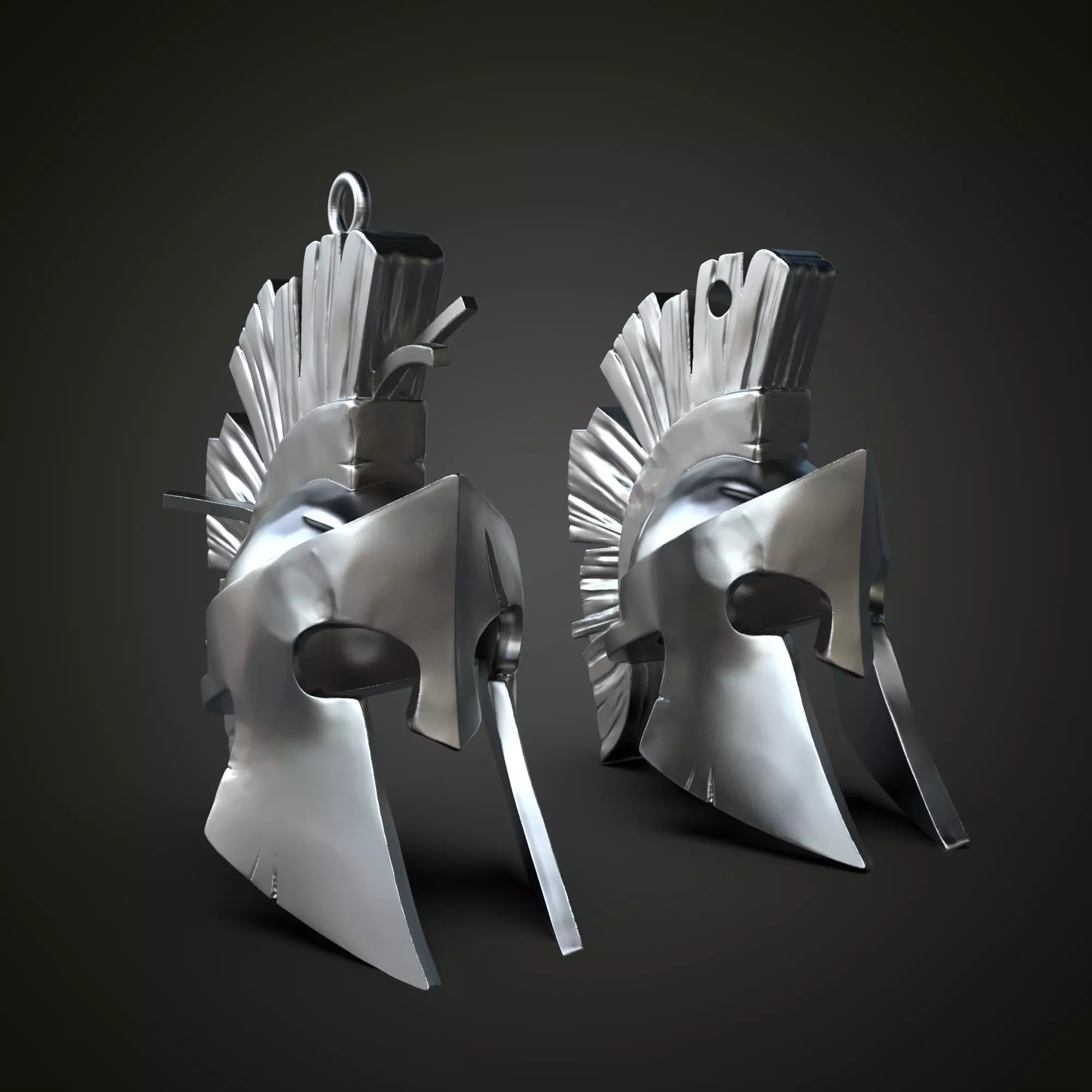 Spartan Hemlet Pendant- Dual Variant 3D Model Pack 3D print model_0