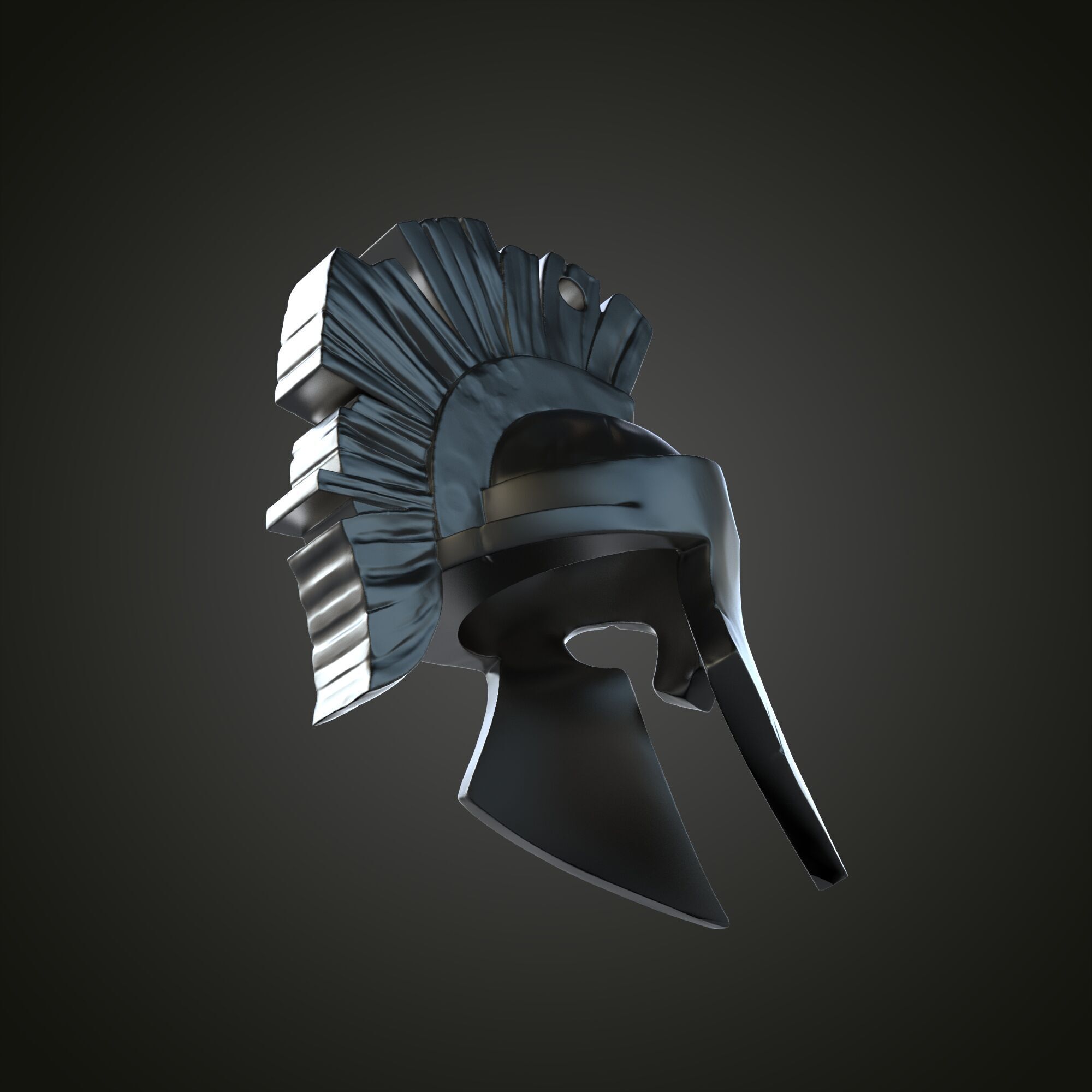 Spartan Hemlet Pendant- Dual Variant 3D Model Pack 3D print model_3