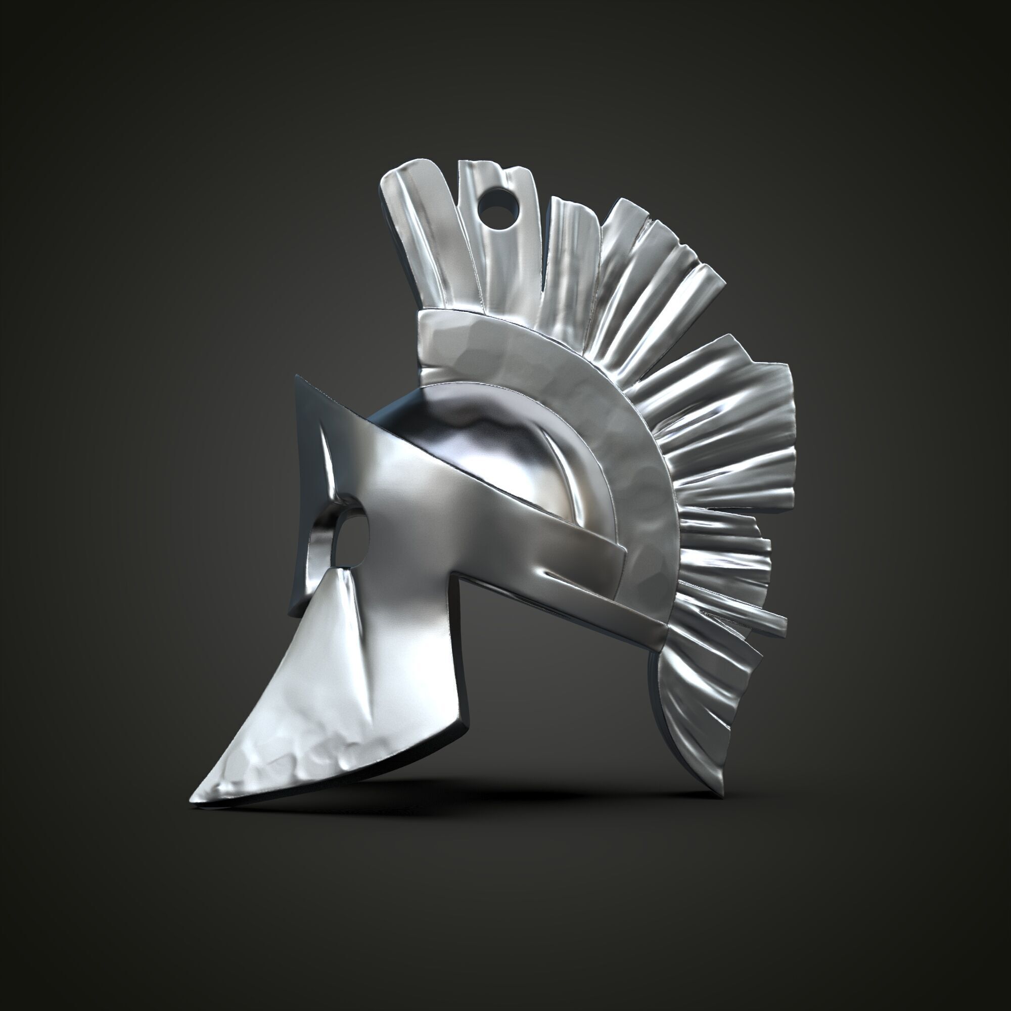 Spartan Hemlet Pendant- Dual Variant 3D Model Pack 3D print model_1
