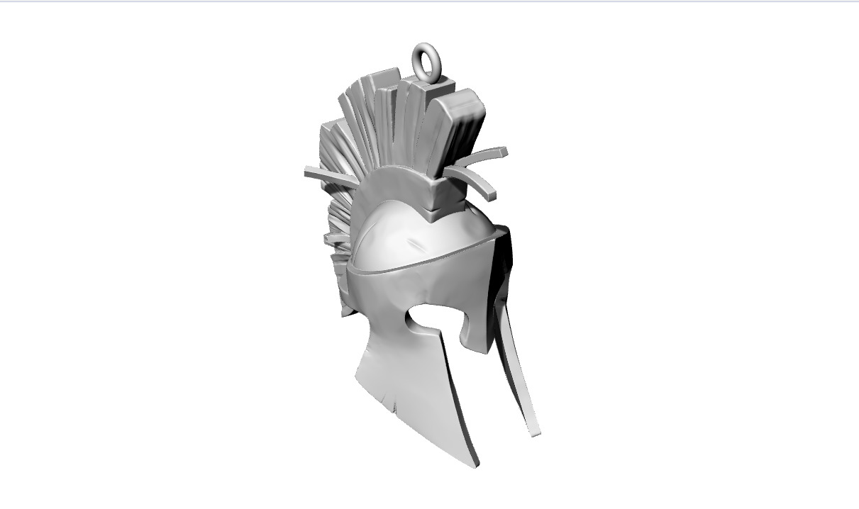 Spartan Hemlet Pendant- Dual Variant 3D Model Pack 3D print model_12