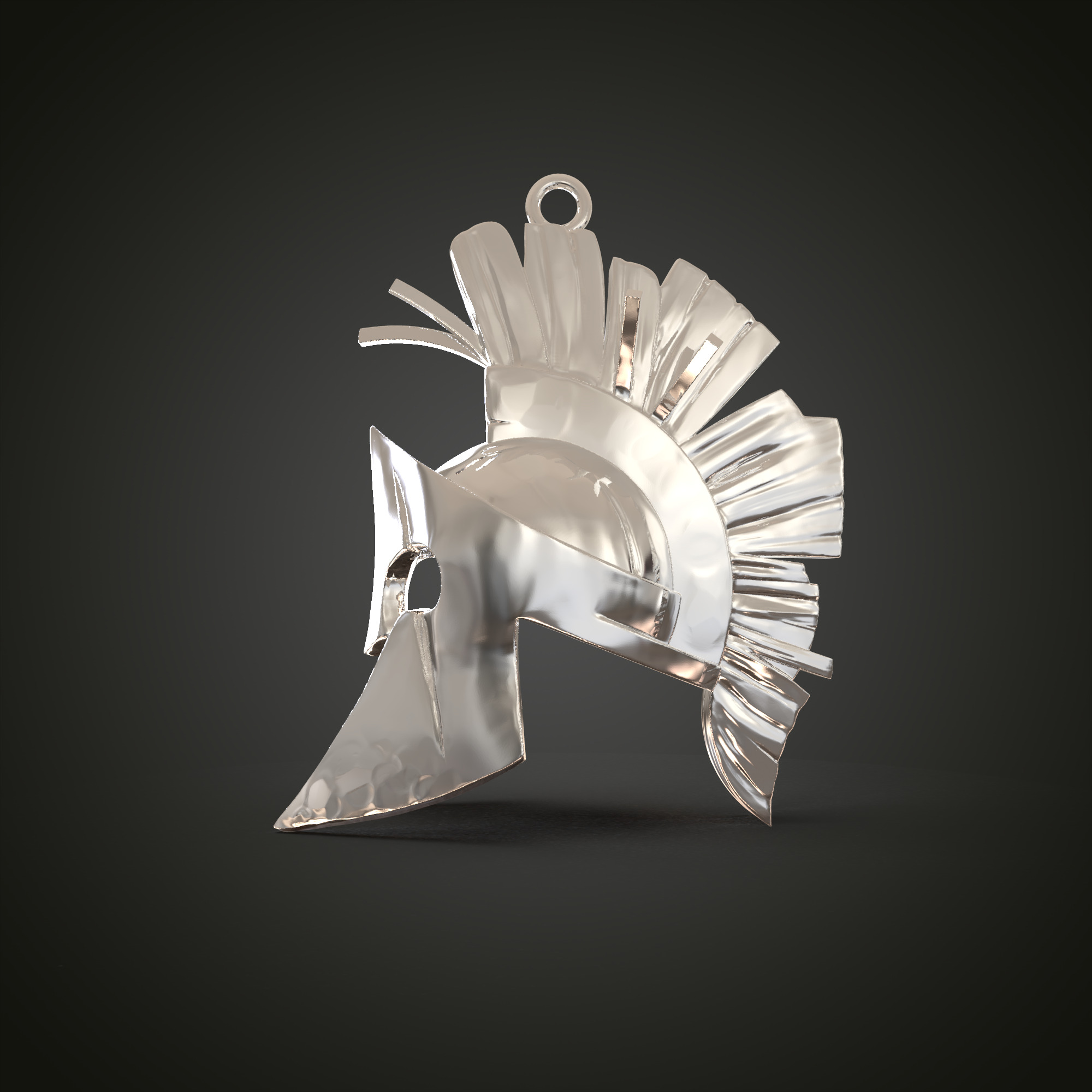 Spartan Hemlet Pendant- Dual Variant 3D Model Pack 3D print model_11