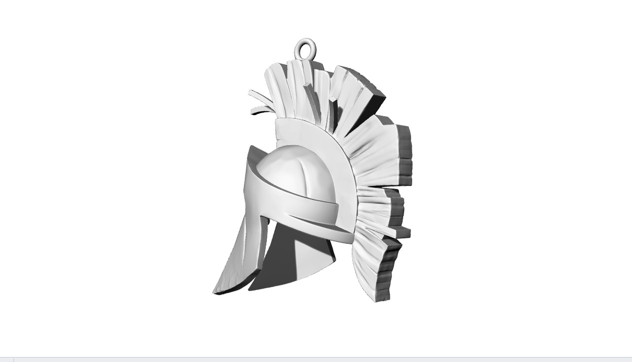 Spartan Hemlet Pendant- Dual Variant 3D Model Pack 3D print model_13