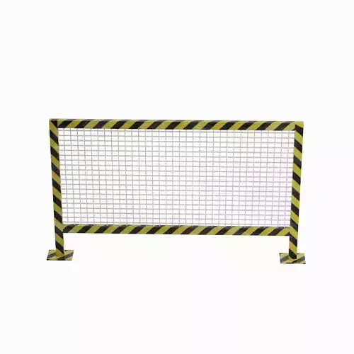 Road Barricade C 01 Low-poly 3D model