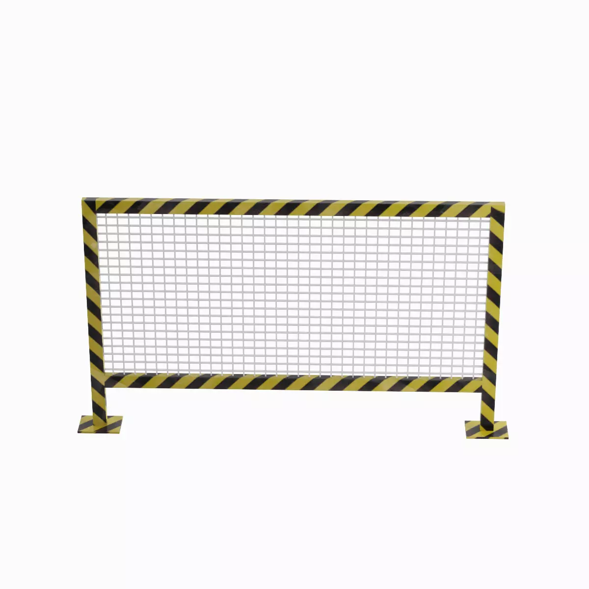 Road Barricade C 01 Low-poly 3D model_0