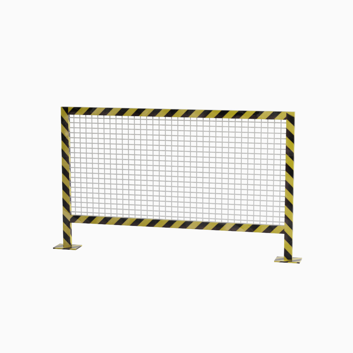 Road Barricade C 01 Low-poly 3D model_3