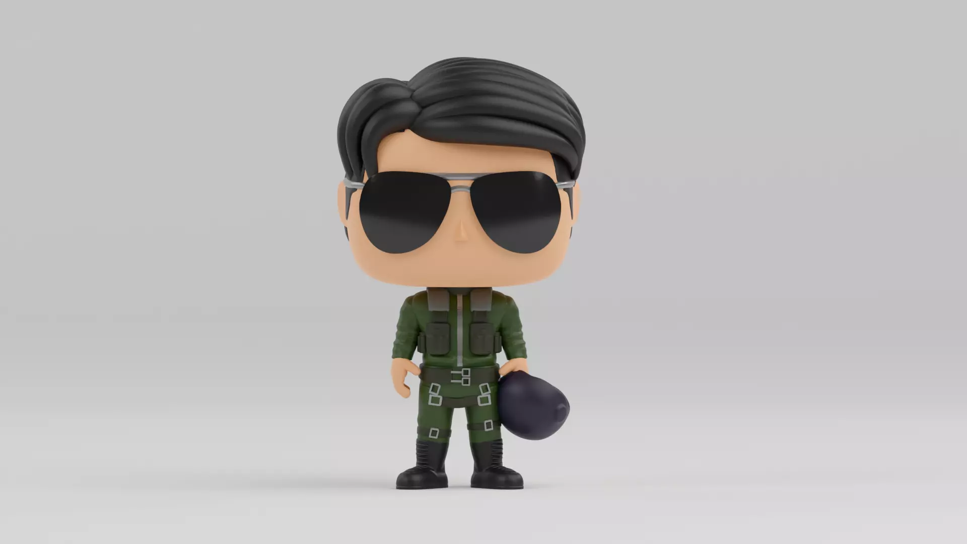 Pete Maverick Mitchell funko pop from the movie top gun 3D print model_0