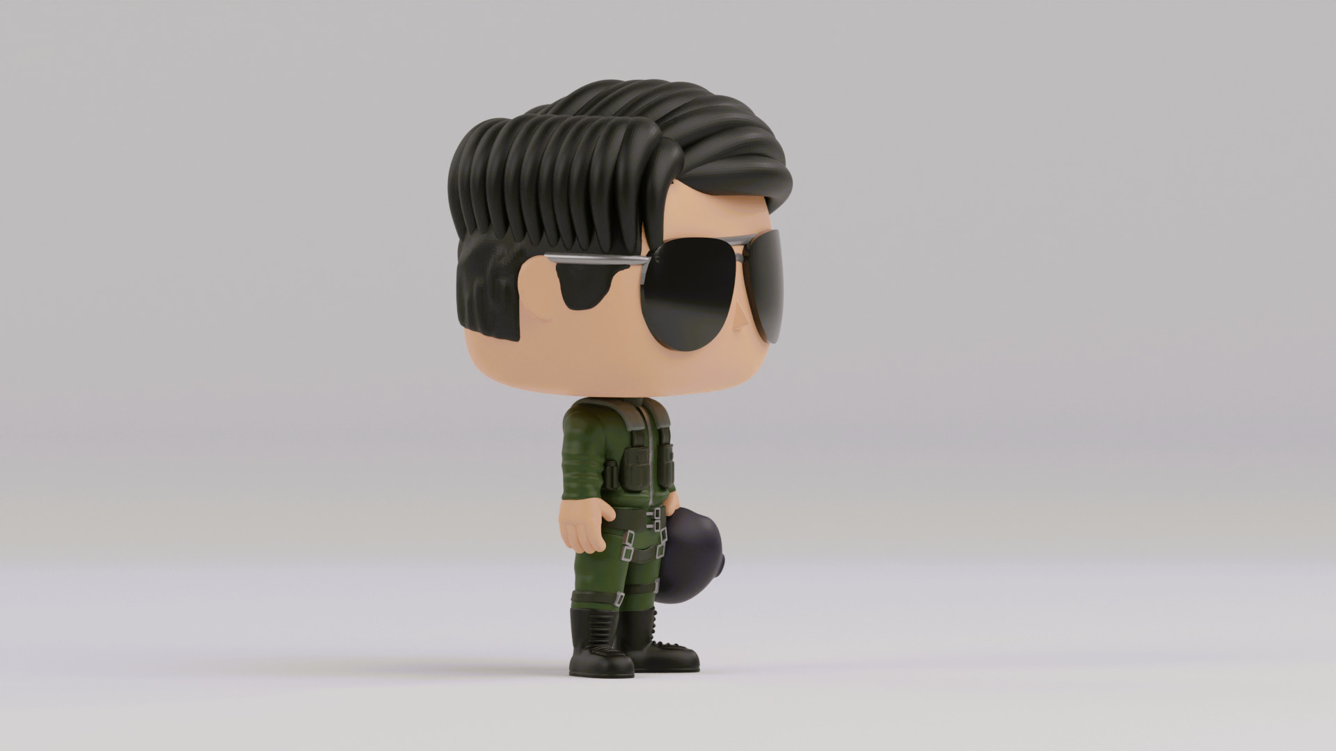 Pete Maverick Mitchell funko pop from the movie top gun 3D print model_9