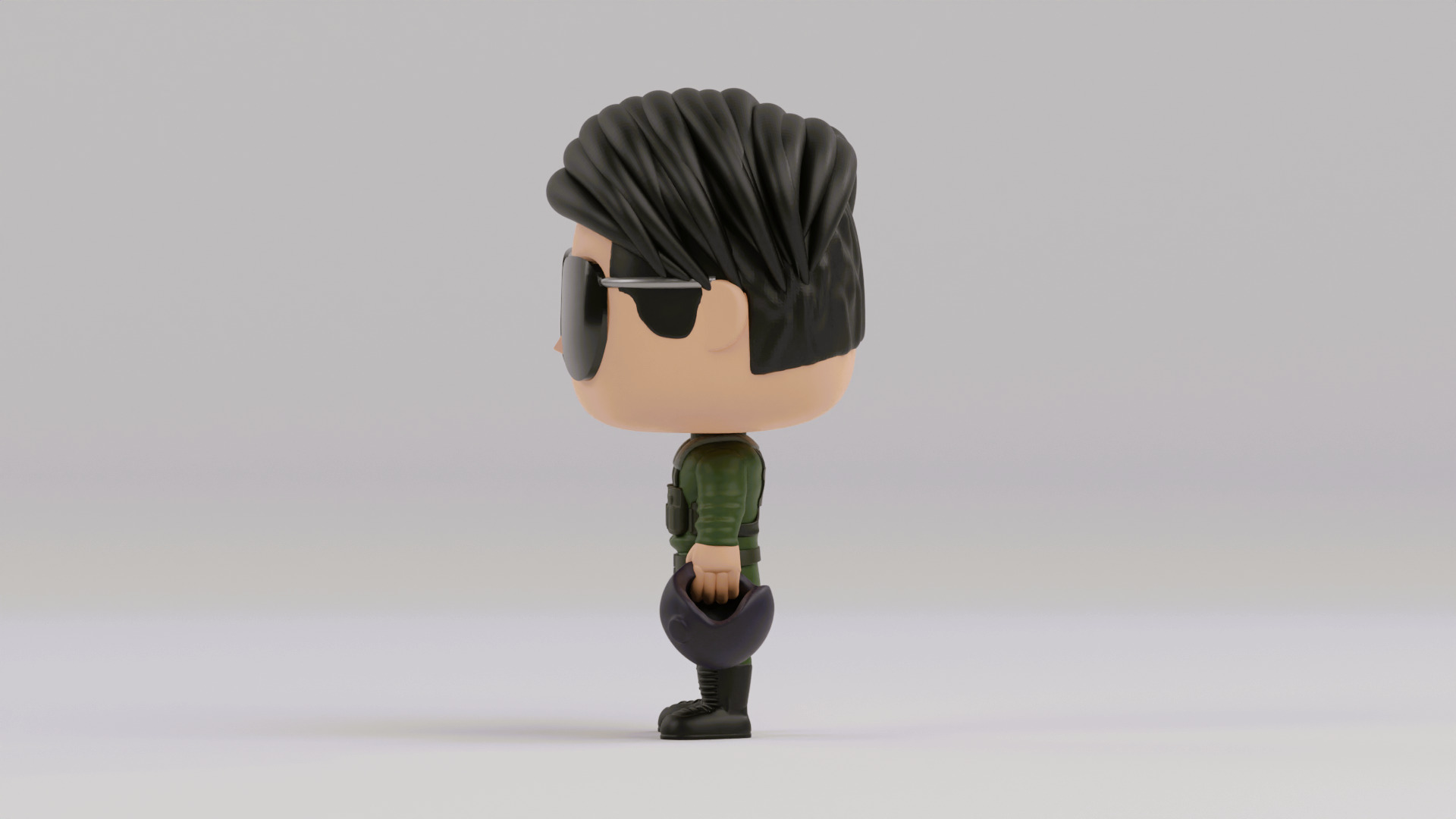 Pete Maverick Mitchell funko pop from the movie top gun 3D print model_4