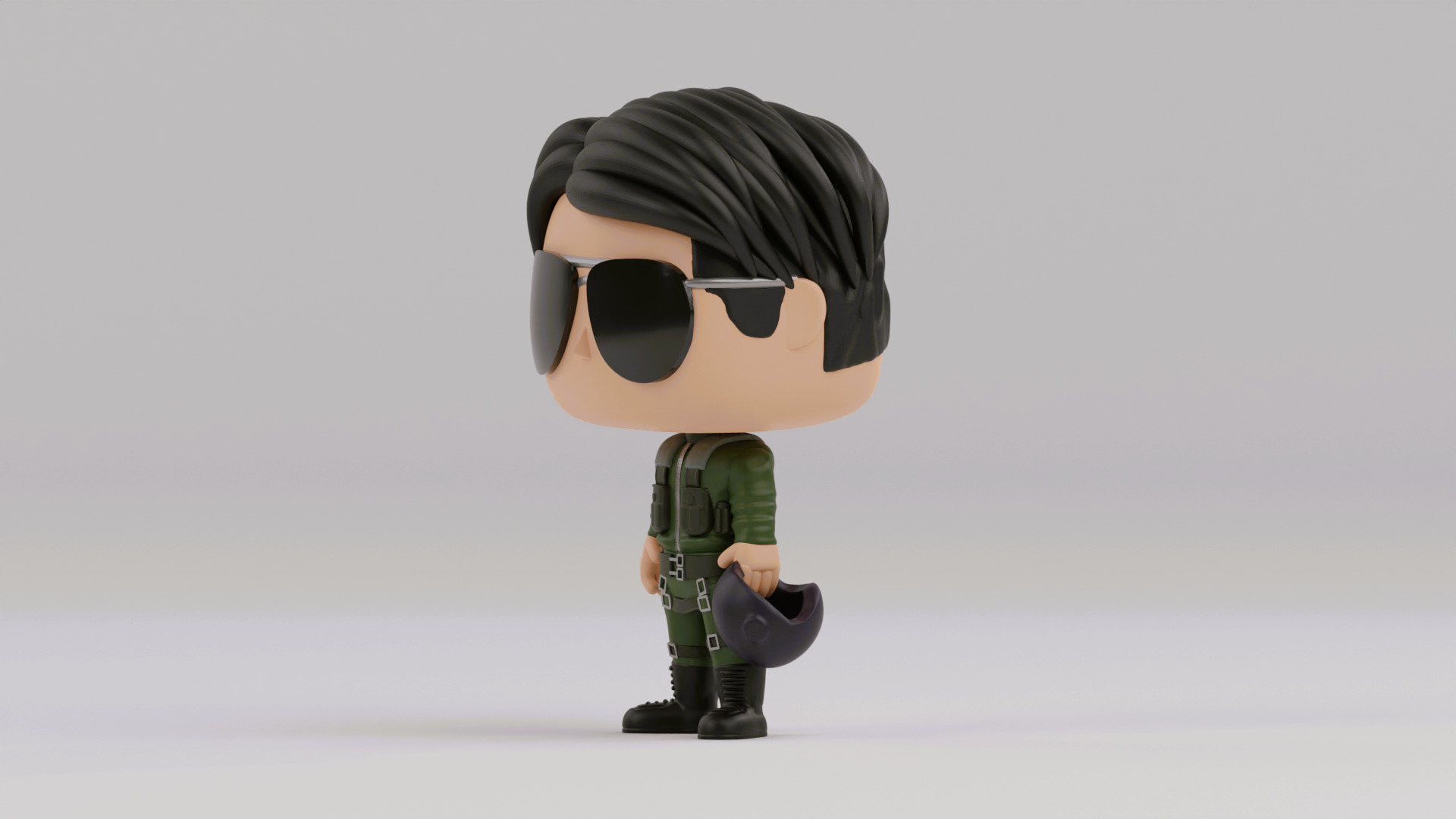 Pete Maverick Mitchell funko pop from the movie top gun 3D print model_5
