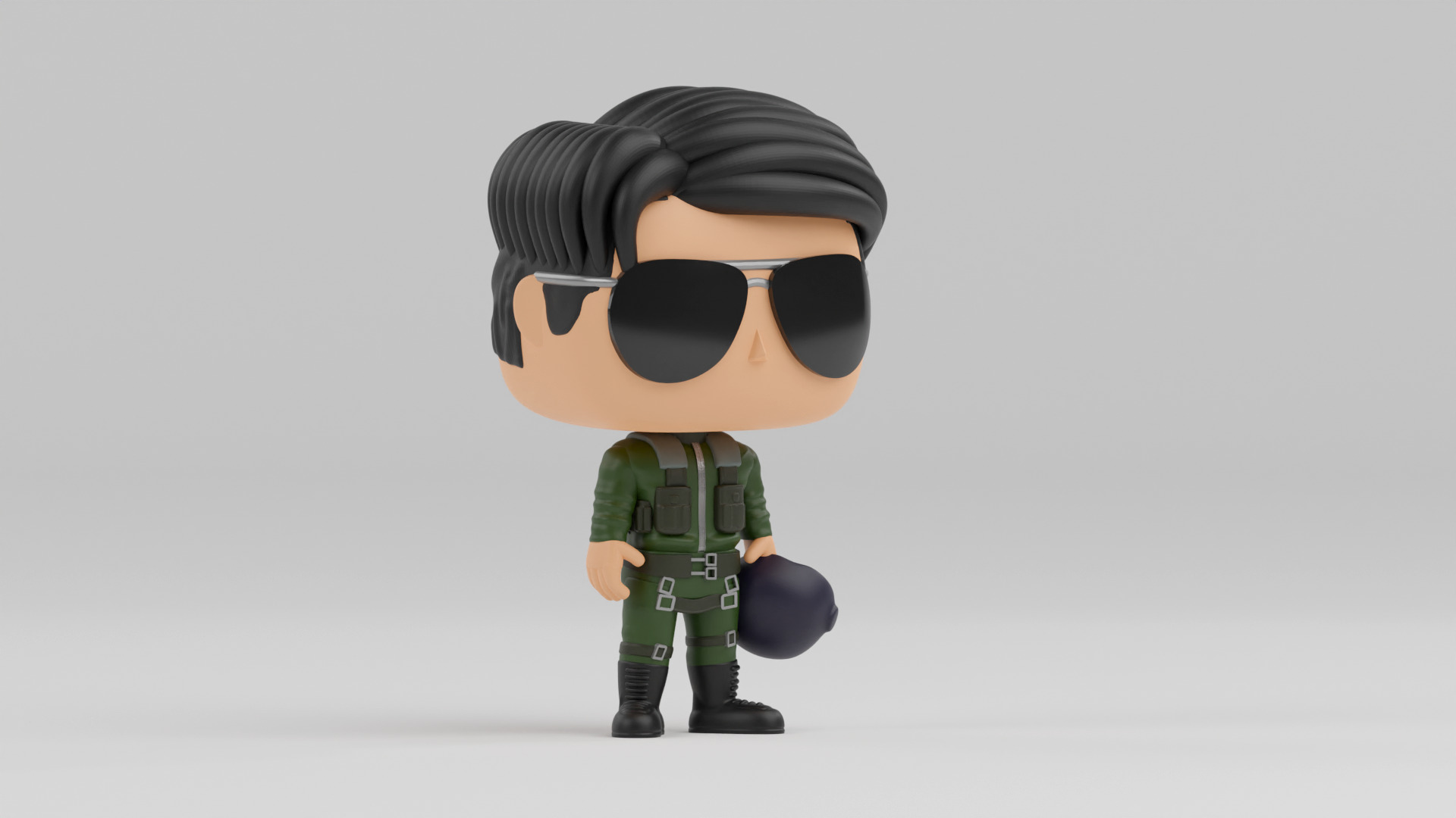 Pete Maverick Mitchell funko pop from the movie top gun 3D print model_7