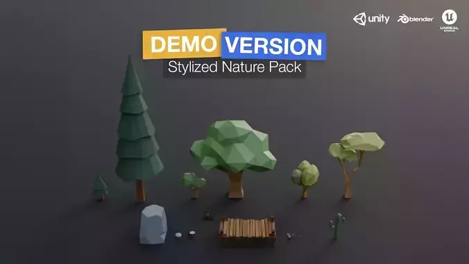 LOW POLY NATURE PACK - FREE DEMO PACK