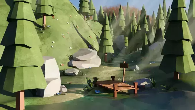 LOW POLY NATURE PACK - FREE DEMO PACK