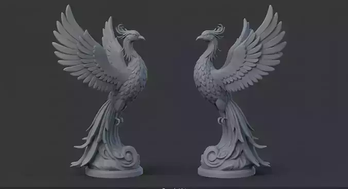Phoenix 3D Model file DIGITAL 3D print model
