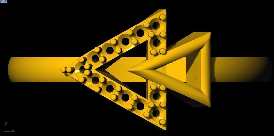 diamond ring 3dm file 3D print model_1